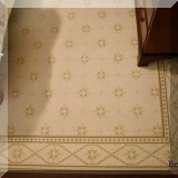 D007. Custom cut Stark rug with border. 8'x11' - $175